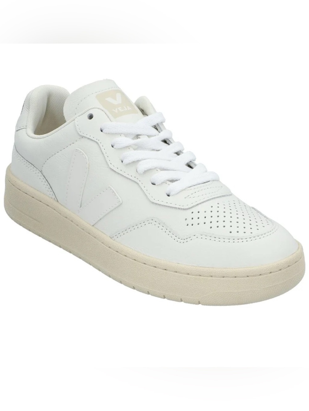 Veja V-90 Leather Extra White Shoes Sneakers - 8 EUC! - Picture 3 of 12